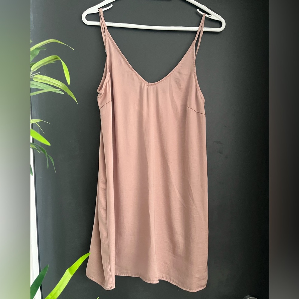 Honey Punch Dusty Rose Slip Dress